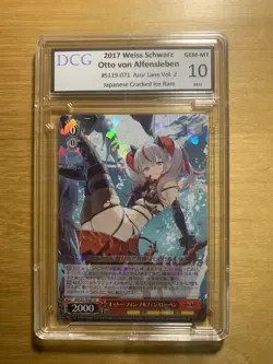 Weiss Schwarz Cards JPN. Azur Lane Otto Von Alfensleben S119-071 DCG 10 GM MT - Image 1
