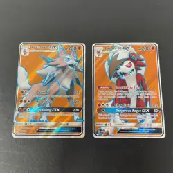 Lycanroc 136/147 & 138/145 Full Art Holo Pokemon Trading Cards - Image 1