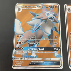 Lycanroc 136/147 & 138/145 Full Art Holo Pokemon Trading Cards - Image 2