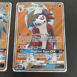 Lycanroc 136/147 & 138/145 Full Art Holo Pokemon Trading Cards - Image 3