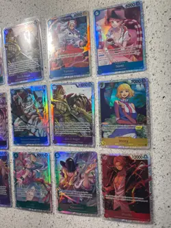 One Piece TCG (12) Card Lot (SR) Mixed Sets - Image 3