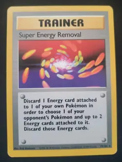 Super Energy Removal - 79/102 - Pokemon Base Set Unlimited Rare Card WOTC MP - Image 1