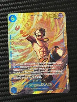 One Piece CCG Portgas D. Ace Carrying On His Will Secret Rare Foil Card OP13-119 - Image 1