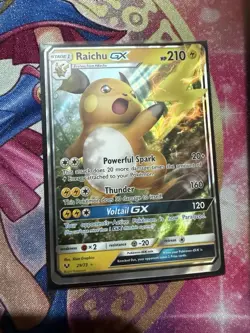 Raichu GX - 29/73 - Pokemon Shining Legends Sun & Moon Ultra Rare Card LP - Image 1