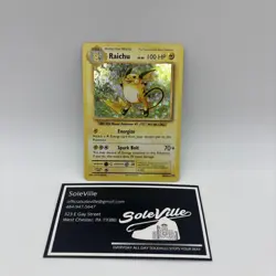 Raichu Pokemon Card 2016 XY Evolutions 36/108 Holo Rare NM - Image 1