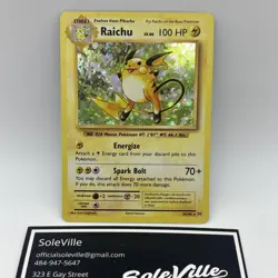 Raichu Pokemon Card 2016 XY Evolutions 36/108 Holo Rare NM - Image 2