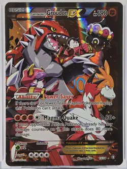 Pokemon Team Magma's Groudon EX 15/34 Double Crisis Ultra Rare Holo Card DMG - Image 2
