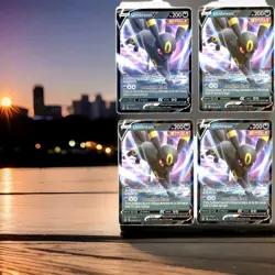 Pokemon Umbreon v TCG Single Strike Card 200 HP, Mean Look, Moonlight Blade ×4 - Image 1