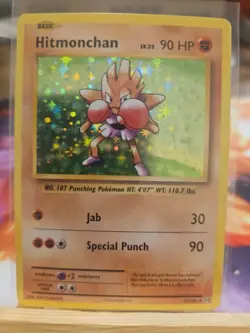 Pokemon TCG Hitmonchan Evolutions Holo Rare Card 62/108 - Image 1