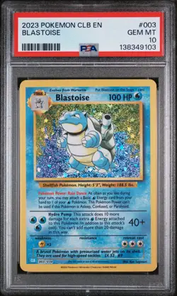 2023 POKEMON CLB-TRADING CARD GAME CLASSIC #003 BLASTOISE PSA 10 - Image 1