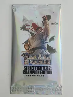 Sealed Booster Pack Street Fighter 2 Champion Edition Promo Card PSA - Image 1