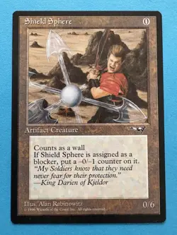 Magic The Gathering Shield Sphere – Alliances 1996 – LP – Vintage MTG - Image 1