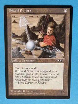 Magic The Gathering Shield Sphere – Alliances 1996 – LP – Vintage MTG - Image 3