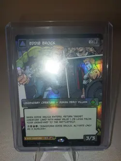 MTG Magic the Gathering Eddie Brock (0224) (borderless) (foil) Spider-Man NM - Image 2