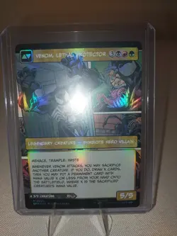 MTG Magic the Gathering Eddie Brock (0224) (borderless) (foil) Spider-Man NM - Image 3