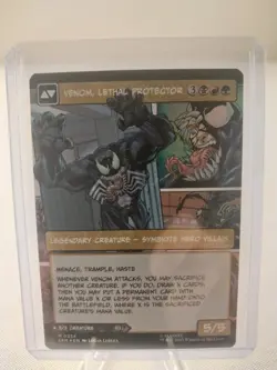 MTG Magic the Gathering Eddie Brock (0224) (borderless) (foil) Spider-Man NM - Image 4