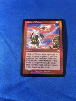 FOIL CHAIN OF PLASMA NM- Onslaught mtg Magic fast shipping - Image 1