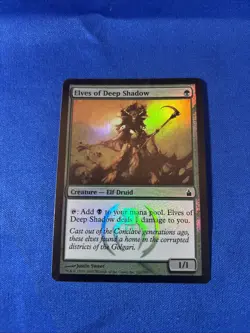 FOIL ELVES OF DEEP SHADOW LP Ravnica Original mtg Magic fast shipping - Image 1