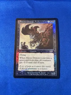 FOIL HAVOC DEMON LP Legions Original mtg Magic fast shipping - Image 1