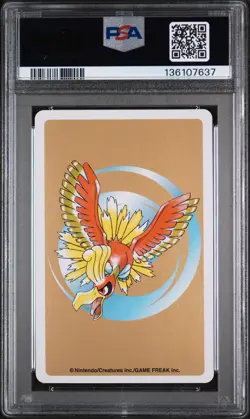 2000 POKEMON GOLD VERSION PLAYING CARDS JACK OF SPADES #214 HERACROSS PSA 9 - Image 2