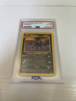 Pokemon TCG Umbreon Card 32/75 Rare Unlimited Neo Discovery 2001 PSA 6 - Image 1