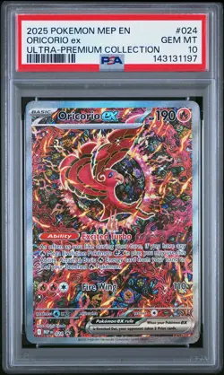 2025 POKEMON MEP PROMO ULTRA-PREMIUM COLLECTION #024 ORICORIO EX PSA 10 - Image 1