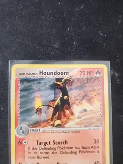 Pokemon Card - Team Magma's Houndoom Team Magma vs Team Aqua 34/95 Non Holo NM - Image 1