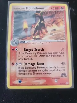 Pokemon Card - Team Magma's Houndoom Team Magma vs Team Aqua 34/95 Non Holo NM - Image 2
