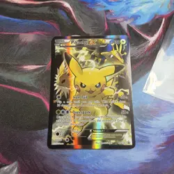 Pokemon TCG: Pikachu EX XY124 Full Art Holo XY Black Star Promo NM - Image 2