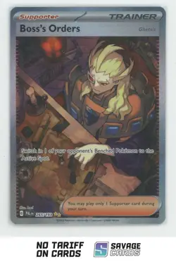 2023 Pokemon Scarlet & Violet Paldea Evolved Full Art Boss's Orders #265/193 - Image 1