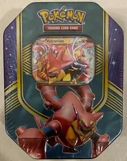 2016 POKEMON XY FLASH FIRE BATTLE HEART TIN VOLCANION EX XY173 PROMO SEALED NEW - Image 1
