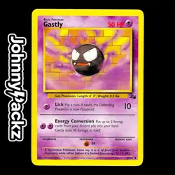 Gastly 33/62 - 1999 Fossil Uncommon - Pokemon Card (MP) - Image 1