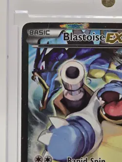 Pokemon TCG Blastoise EX XY122 Full Art Holo Black Star Promo DMG - Image 3