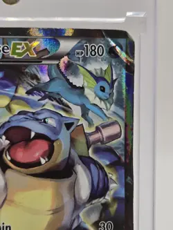 Pokemon TCG Blastoise EX XY122 Full Art Holo Black Star Promo DMG - Image 4