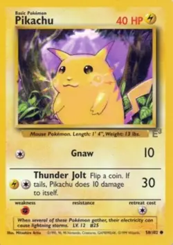 Pikachu - 58/102 - E3 Promo DMG, English Pokemon Promos - Image 1