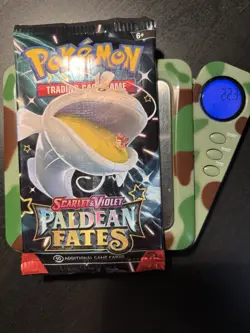 22.3g! HEAVY Paldean Fates Booster Pack Pokemon TCG - Mint From BB Dondozo - Image 1