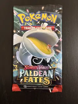 22.3g! HEAVY Paldean Fates Booster Pack Pokemon TCG - Mint From BB Dondozo - Image 2