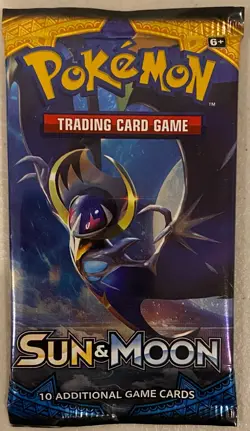 2017 POKEMON TCG SUN & MOON BASE SET BOOSTER PACK LUNALA ART FACTORY SEALED - Image 1