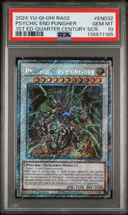 2024 YU-GI-OH! 25TH ANV RARITY COLLECTION II #EN032 PSYCHIC END PUNISHER PSA 10 - Image 1