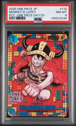 2025 ONE PIECE JPN PREMIUM COLLECTION ONE PIECE DAY'25 MONKEY D. LUFFY PSA 8 - Image 1
