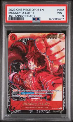2023 ONE PIECE AWAKENING OF THE NEW ERA 1ST ANNIVERSARY MONKEY D. LUFFY PSA 9 - Image 1