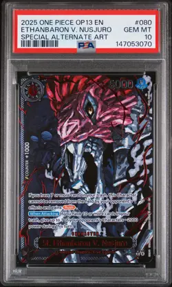 2025 ONE PIECE CARRYING ON HIS WILL SPECIAL AA ST. ETHANBARON V. NUSJURO PSA 10 - Image 1