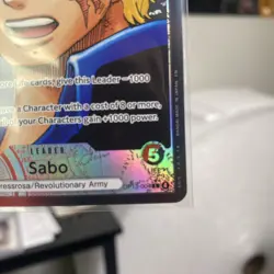 One Piece SABO OP13-004 L Alt Art Leader Carrying On His Will English Pack Fresh - Image 4