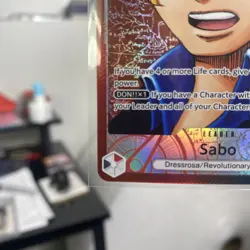 One Piece SABO OP13-004 L Alt Art Leader Carrying On His Will English Pack Fresh - Image 5