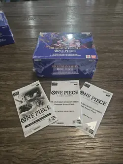 ONE PIECE THE AZURE SEA'S SEVEN BOOSTER BOX OP14 ENGLISH Sealed W/ Extras - Image 1
