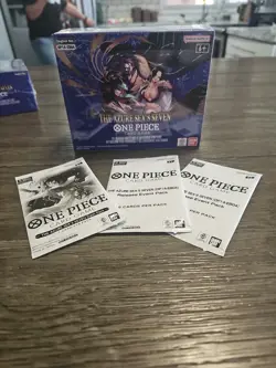 ONE PIECE THE AZURE SEA'S SEVEN BOOSTER BOX OP14 ENGLISH Sealed W/ Extras - Image 3