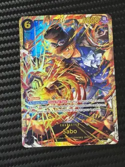 One Piece Carrying On His Will Sabo OP13-120 Secret Rare SEC SP NM - Image 1