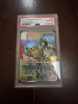 Gundam Card game GQuuuuuuX (Omega Psycommu) LR++ DUAL IMPACT GD02-038 psa 10 - Image 1
