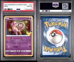 2021 POKEMON CELEBRATIONS #011 MEW PSA 8 Card Holo - Image 2