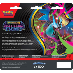 Pokemon Mega Evolutions 2 Phantasmal Flames Three Booster Blister Pack - Image 3